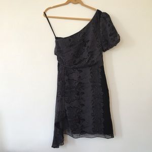 Juicy Couture One Shoulder Silk Dress